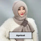🧣 50% RABATT JETZT! ✨ Integrierte Winddichte Mützen-Schal-Kombination für Damen - Doppelseitig Tragbar mit Weichem Fleece für Optimalen Ohrenschutz im Winter ❄️🎨