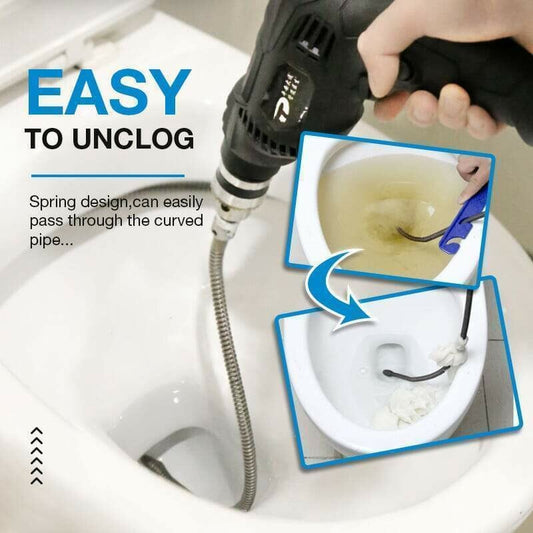 🚿 50% RABATT! 🎉 Abfluss-Entstopfungsfeder – Hochleistungsmotor, Flexible Stange & Einfache Aufbewahrung 🛠️📦