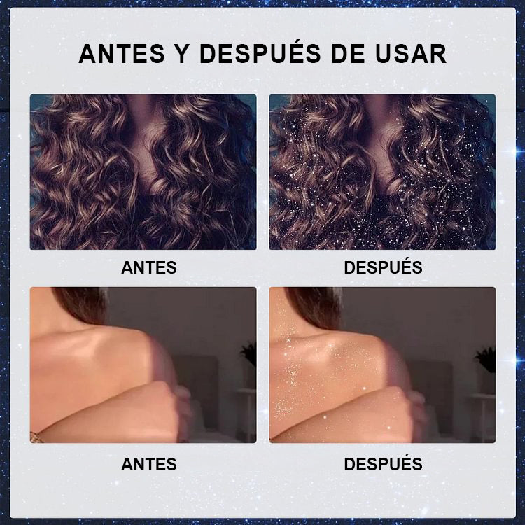 ⏳Begrenzte Zeit 50% Rabatt💥Wasserfestes Spray mit Glitter für Haare und Kleidung bei Bühnenpartys-7