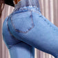 👖 60% RABATT! 💃 Stretch-Flare-Jeans mit Hohem Bund – Schlanke Silhouette, Bequemer Tragekomfort & Zeitloser Stil ✨