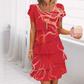 👗 60% RABATT! ✨ Damen Elegantes Modisches Kleid mit Volantsaum – Verspielter Saum, Schmeichelnde Passform & Vielseitig 💃