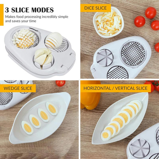 🥚 50% RABATT! ⏳ Multifunktionaler 3-in-1-Eierschneider – Für Eier, Erdbeeren & weiche Lebensmittel – schnell & präzise 🍓