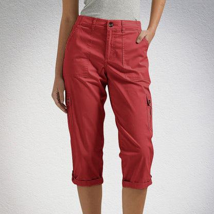 👖 50% RABATT! ⏰ Damen 7/8 Freizeithose – Unifarben, praktische Taschen & bequeme Passform – Perfekt für Alltag, Reisen oder entspannte Tage – stilvoll & vielseitig 🌸✨🌿