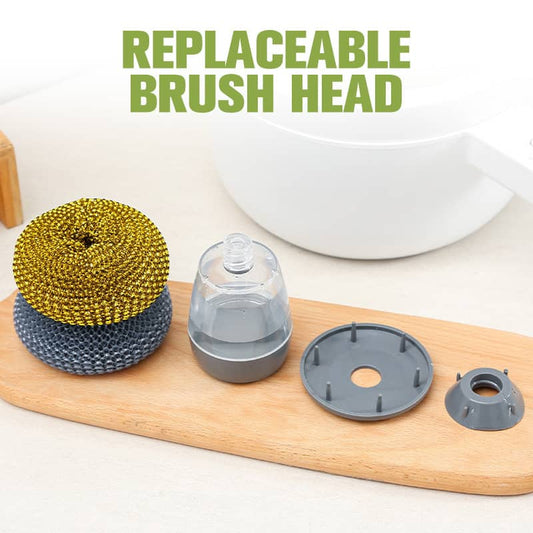 🧽 50% RABATT! 🍽️ Palm Bürste Abwaschbürste mit Integriertem Spülmittelspender – Praktisch, Ergonomisch & Ideal Für Effizientes Spülen In Der Küche 💧