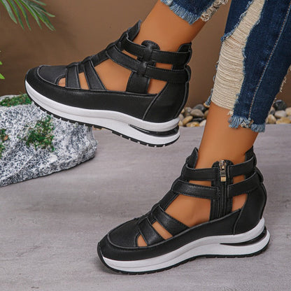 👡 60% RABATT! ✨ Bequeme Leichte Wedges mit Seitlichem Reißverschluss – Stilvoll, Einfach Anzuziehen & Perfekt für Den Alltag 🌸