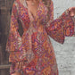 👗 50% RABATT! 🌸 Damen elegantes Kleid mit Paisley-Muster, V-Ausschnitt & ausgestellten Ärmeln – Fließend, verspielt & perfekt für Sommer, Urlaub oder besondere Anlässe ✨