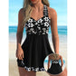 👙 50% RABATT! 🌺 Damen-Tankini-Badeanzüge mit Blumenmuster & Boyshorts – Schnelltrocknend & bequem – Modische Bedeckung – perfekt für Strand oder Pool 🏖️☀️