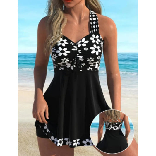 👙 50% RABATT! 🌺 Damen-Tankini-Badeanzüge mit Blumenmuster & Boyshorts – Schnelltrocknend & bequem – Modische Bedeckung – perfekt für Strand oder Pool 🏖️☀️