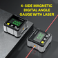 📐 50% RABATT! ⚙️ 4-seitiger magnetischer Digitaler Winkelmesser – Mit Laser & 360° Magneten – Präzisionsmessung – ideal für Holz-, Metall- oder Fliesenarbeiten 🛠️🔍✨