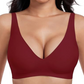 👙 50% RABATT! 💕 Nahtloser kabelloser Push-up-BH für Damen – Tiefes V, unsichtbar & bequem – Perfekt unter tief ausgeschnittenen oder engen Oberteilen – natürliches Dekolleté ohne Bügel ✨🌸