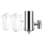 🚰50% RABATT! ✨ Installationsfreier Edelstahl-Wasserhahnfilter - 5-fach Filterung mit Universaladapter für Sauberes Trinkwasser 💧🏠