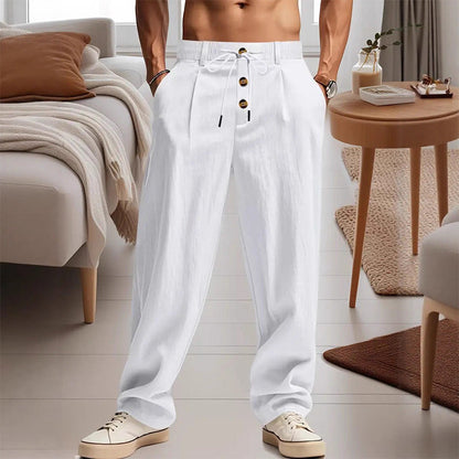👖 50% RABATT! ✨ Herren Freizeit-Hose mit geradem Bein – Kordelzug, atmungsaktives Material & vielseitiger Stil – Perfekt für Alltag, Reisen oder entspannte Tage – bequem und modisch 🔥