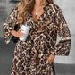 Elegant V-Neck Long-Sleeve Printed Dress 👗 – Figure-Flattering for Spring Tea/Date Nights