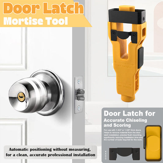 🔧 50% RABATT! 🚪 Türschloss-Stemmwerkzeug für 1-3/4 Zoll & 1-3/8 Zoll – Präzisionsarbeit, Robuste Konstruktion & Ideal Für Professionelle & DIY-Türinstallationen 🛠️