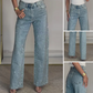 👖 60% RABATT! ✨ JEANS MIT ACCESSOIRES - Gerade Passform & Stretch, Inklusive Styling-Set, Versandkostenfrei für Limitierte Zeit 🚚💫