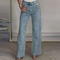 👖 60% RABATT! ✨ JEANS MIT ACCESSOIRES - Gerade Passform & Stretch, Inklusive Styling-Set, Versandkostenfrei für Limitierte Zeit 🚚💫