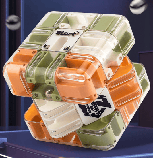 🧩 LETZTER TAG 50% RABATT! ✨ Großes Labyrinth 3D-Puzzle Labyrinthwürfel - 120 Herausfordernde Wege mit Sanfter Rotation für Kognitive Entwicklung & Spaß 🧠🔛