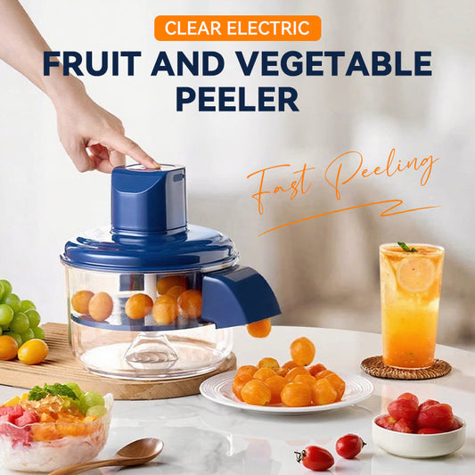 🍎 50% RABATT! ⚡ Transparenter elektrischer Obst- & Gemüseschäler – Schnell, präzise & einfach zu reinigen – Perfekt für Küche & Alltag 🥕