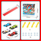 🏎️ FRÜHWEIHNACHTLICHER SONDERVERKAUF 50% RABATT! ✨ DIY-Rennbahn für Kinder aus Aluminiumlegierung mit Saugnäpfen - 360° Kurven mit 3 Schienen für Interaktiven Spielspaß 🚦🎮