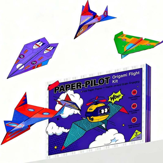 ✈️ 50% RABATT! 🧠 Kreatives DIY-Papierfliegerset – 10 Modelle zum Bauen & Starten – Pädagogisches STEM-Spielzeug für Kinder 6-12 🎯