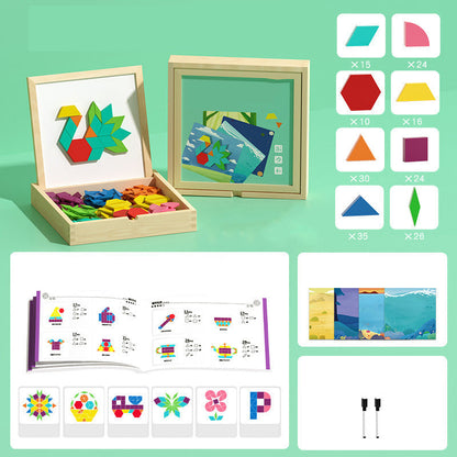🧩 50% RABATT! 🎄 Magnetisches Holz-Puzzle – Spielerisch & lehrreich – Perfektes Weihnachtsgeschenk ✨