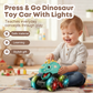 🦖 50% RABATT 2025 HOT SALE! ✨ Dino Press & Go Spielzeugauto - Mit Automatischen Lichteffekten und Bewegungsfunktion für Kinder ab 3 Jahren 🎮🚗