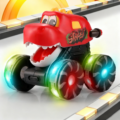 🦖 50% RABATT 2025 HOT SALE! ✨ Dino Press & Go Spielzeugauto - Mit Automatischen Lichteffekten und Bewegungsfunktion für Kinder ab 3 Jahren 🎮🚗