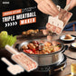 🍖 KAUFE 1, ERHALTE 1 GRATIS! 🧆 Dreifach-Fleischbällchen-Maker – Gleichmäßige Form, einfach zu bedienen & vielseitig – Perfekt für Fleischbällchen, Gemüsebällchen & Snacks ✨