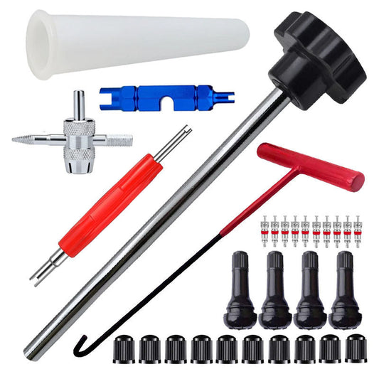 🔧 50% RABATT! 🚗 Schneller Reifenventilwerkzeugsatz – Robust, einfach zu bedienen & vielseitig – Ideal für Reifenwechsel & Reparaturen an Auto, Fahrrad & Motorrad 🛠️