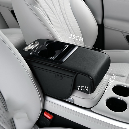 🚗 50% RABATT JETZT! ✨ Autositz-Armlehnen-Organizer mit USB-Ladeanschlüssen - Multifunktionales Aufbewahrungsfach mit Schiebedeckel für Fahrersitz 📦🔌