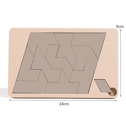 🧩 JETZT 50 % RABATT! ✨ Tangram-Puzzle aus Holz: 7 farbige geometrische Formen für kreatives Lernen und die Entwicklung des logischen Denkens 🔺🔷