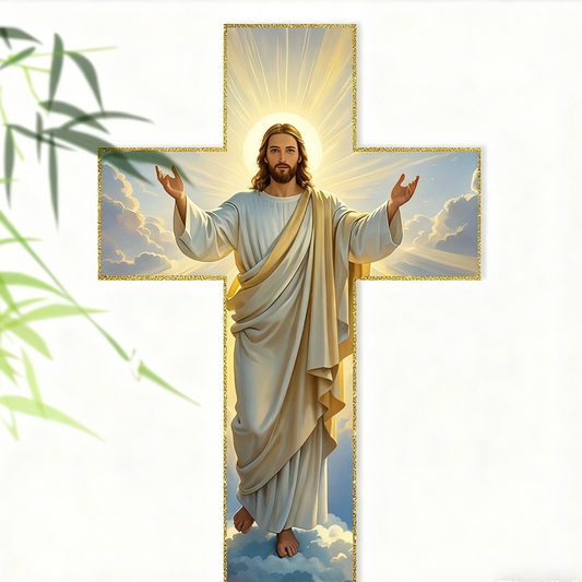 ✝️ 50% RABATT! 🕊️ Retro-Wandkreuz – Jesus Christus & klassisches Design ✨