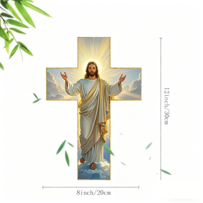 ✝️ 50% RABATT! 🕊️ Retro-Wandkreuz – Jesus Christus & klassisches Design ✨