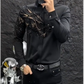 👔 60% RABATT! 🎨 HERRSHIRT MIT DRUCK - Slim Fit & Atmungsaktives Stretchgewebe, Moderner Schnitt für Business und Freizeit, Knitterarm 🌟🧳