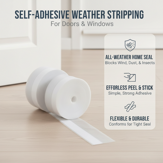 🪟 50% RABATT! ❄️ Selbstklebendes Dichtungsband – Winddicht, Isoliert & Einfach anzubringen 🏠