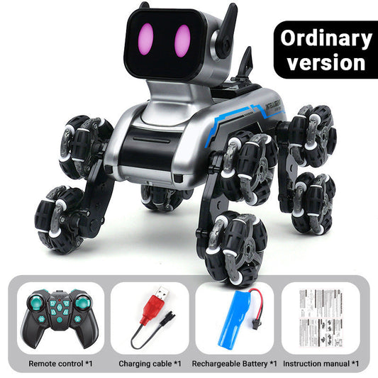 🤖 50% RABATT GROSSE RABATTAKTION! ✨ 8-Rad Stunt Roboter Hund - 360° Flips & LED-Leuchten mit Gestenerkennung für Interaktiven Spielspaß 🐶🎮
