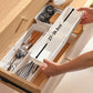 📦 BUY 2 GET 3! 🏠 EXPANDABLE DRAWER ORGANIZERS - Adjustable Design for Kitchen & Storage, Maximizes Space with Durable Plastic, Easy Assembly 🔧✨