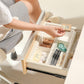 📦 BUY 2 GET 3! 🏠 EXPANDABLE DRAWER ORGANIZERS - Adjustable Design for Kitchen & Storage, Maximizes Space with Durable Plastic, Easy Assembly 🔧✨