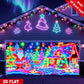 🎄 SOLANGE VORRAT REICHT 60% RABATT! ✨ UV-fluoreszierendes Weihnachtsbanner - Magische Lichtreaktion mit 2 Modi (Blinkend/Funkelnd) für festliche Dekoration 🚗🌟