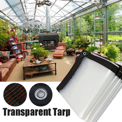 🏕️ 50% RABATT! 🌧️ Hochbelastbare transparente wasserdichte Isolierplane – Reißfest, wetterfest & vielseitig – Ideal für Camping, Bau & Schutzabdeckungen 🛡️