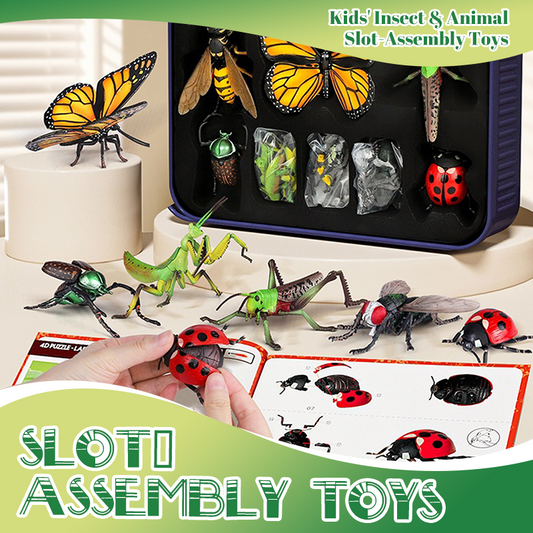 🐞 60% RABATT! 🐛 INSEKTEN-MONTIERUNGSSPIEL - 12 Lernkarten mit Echten Tierdetails, Förderung der Feinmotorik und Neugier für Kinder ab 5 Jahren 🔍🧩