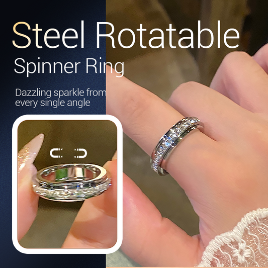 💍 50% RABATT! ✨ Drehbarer Ring – 18K Roségold, Zirkonia & Anti-Stress – Stil trifft Entspannung 💎