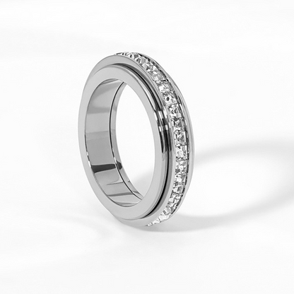 💍 50% RABATT! ✨ Drehbarer Ring – 18K Roségold, Zirkonia & Anti-Stress – Stil trifft Entspannung 💎