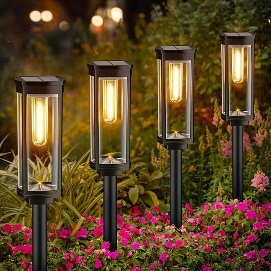 💡 KAUFE 2, ERHALTE 1 GRATIS! 🌞 Solar-Gartenleuchte mit Filament-Optik – Wasserdicht (IP65), 14 Std. Licht & Retro-Design 🏡