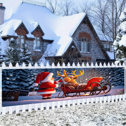 🎄 50% RABATT! 🎅 Weihnachtsbanner für draußen – Festlich & einfach aufzuhängen ✨