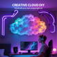 ☁️ 50% RABATT! 🌈 DIY LED-Wolkenlampe – RGB-Farbwechsel, interaktiv & USB-betrieben – Perfekte Stimmungsbeleuchtung für jedes Zimmer ✨