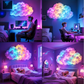 ☁️ 50% RABATT! 🌈 DIY LED-Wolkenlampe – RGB-Farbwechsel, interaktiv & USB-betrieben – Perfekte Stimmungsbeleuchtung für jedes Zimmer ✨