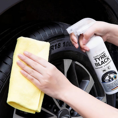 🚗 50% RABATT! 🎉 Reifenglanz & Schutzspray – Intensiver Glanz, UV-Schutz & Anti-Staub ✨📦