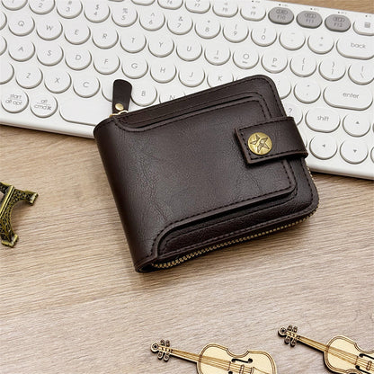 📢 60% RABATT! 🎅 Vintage-Geldbörse für Herren mit Reißverschluss – Echtleder, RFID-Schutz & Stilvolle Alltagstauglichkeit 👝✨📦