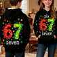 👕 50% RABATT JETZT! ⏰ Kinder Weihnachts-Kapuzenpullover - "67" Print & Weich, Perfekt für Festliche Stimmung ✨
